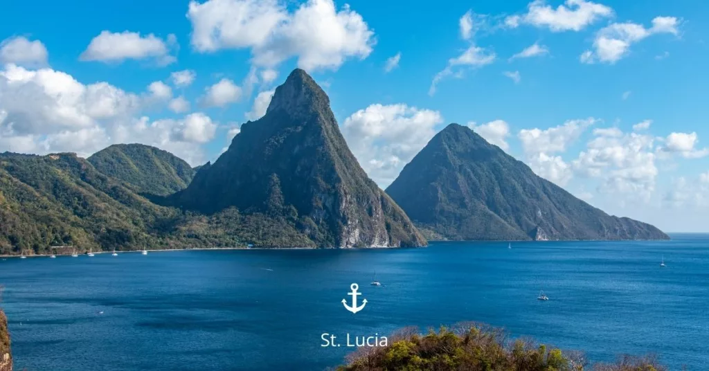 Caribbean sailing spots St. Lucia Pitons